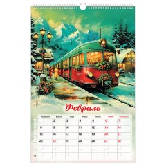 Календарь на гребне с ригелем 2027 г., 30х45 см, BRAUBERG, "Советские плакаты", 118375 - фото 4