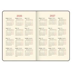 Еженедельник датированный 2026 А5 145х215 мм, BRAUBERG "Augustus", под кожу, розовый, 117163 - фото 6