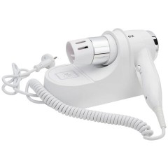 Фен для волос настенный KSITEX F-1600 W, 1600 Вт, пластик/металл, 2 скорости, белый Фен для волос настенный KSITEX F-1600 W, 1600 Вт, пластик/металл, 2 скорости, белый - фото 3