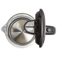 Чайник SONNEN KT-1788, 1,7 л, 2200 Вт, закрытый нагревательный элемент, стекло, черный, подсветка, 454349 Чайник SONNEN KT-1788, 1,7 л, 2200 Вт, закрытый нагревательный элемент, стекло, черный, подсветка, 454349 - фото 2