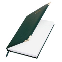 Ежедневник датированный 2026 А5 138x213мм BRAUBERG Senator, под кожу, зеленый, 117092 - фото 4