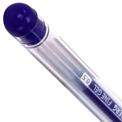 Ручка гелевая с грипом BRAUBERG "Fine Gel", СИНЯЯ, игольчатый узел 0,5 мм, линия письма 0,35 мм, 141179 - фото 5