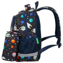 Рюкзак BRAUBERG KIDS SET, с пеналом в комплекте, 2 отделения, "Space infinity", 37x28x16 см, 272099 Рюкзак BRAUBERG KIDS SET, с пеналом в комплекте, 2 отделения, "Space infinity", 37x28x16 см, 272099 - фото 3