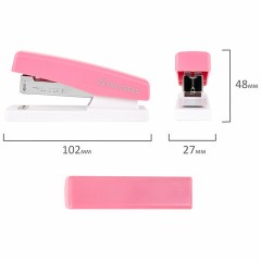 Степлер №24/6, 26/6 BRAUBERG "STYLE", до 25 листов, ассорти, 272748 - фото 6