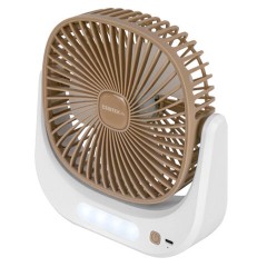 Вентилятор настольный CENTEK CT-5041, USB-питание, 3 режима, LED-подсветка, d=10 см, 5 Вт, белый - фото 7