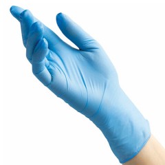 Перчатки нитриловые смотровые 100 пар (200 шт.), размер L, голубые, BENOVY Nitrile Chlorinated, ЧЗ, К Перчатки нитриловые смотровые 100 пар (200 шт.), размер L, голубые, BENOVY Nitrile Chlorinated, ЧЗ, К - фото 2