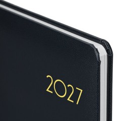 Еженедельник датированный 2027, А5, 145х215 мм, BRAUBERG "Select", балакрон, черный, 118144 - фото 4