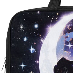 Папка на молнии с ручками BRAUBERG KIDS А4, 1 отделение, полиэстер, 80 мм, "Лунная ночь", 274513 - фото 5