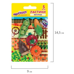 Набор ластиков фигурных ЮНЛАНДИЯ "Огород", 5 шт., ассорти, 229595 Набор ластиков фигурных ЮНЛАНДИЯ "Огород", 5 шт., ассорти, 229595 - фото 10