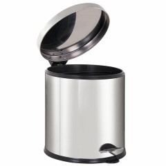 Ведро мусорное с педалью 20 литров "Classic Plus", ЗЕРКАЛЬНОЕ, нержавеющая сталь, со съемным внутренним ведром, LAIMA, ТУРЦИЯ, 608114 - фото 4