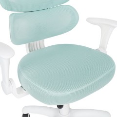 Кресло детское с поясничной поддержкой BRABIX KIDS "MG-225", сетка/ткань TW, голубое, 533317 - фото 12