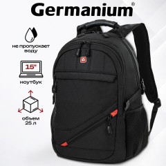 Рюкзак GERMANIUM "S-01" универсальный, с отделением для ноутбука, влагостойкий, черный, 47х32х20 см, 226947 - фото 16