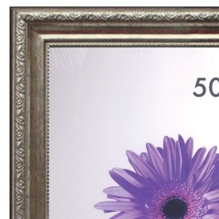 Рамка премиум 50х70 см, пластик, багет 33 мм, "Dorothy", серебро, 0023-50-3330 Рамка премиум 50х70 см, пластик, багет 33 мм, "Dorothy", серебро, 0023-50-3330 - фото 2