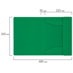 Папка на резинках А4 BRAUBERG PIXEL, темно-зеленая, до 300 листов, 0,5 мм, 273040 - фото 8