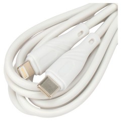 Кабель USB2.0 Type-C-Lightning, 2 м, CABLEXPERT, 2.1 А, 20 Вт, PD, медь, белый, CCB-USB2-CMAPO1-2MW - фото 2