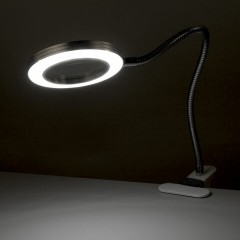 Лупа настольная на прищепке с LED-ПОДСВЕТКОЙ, диаметр 75 мм, увеличение 3, BRAUBERG, 455931 - фото 9