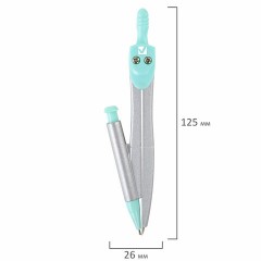 Готовальня BRAUBERG SCHOOL KIT, 9 предметов, циркуль 125 мм, чертежные принадлежности, мятный цвет, 210716 Готовальня BRAUBERG SCHOOL KIT, 9 предметов, циркуль 125 мм, чертежные принадлежности, мятный цвет, 210716 - фото 12