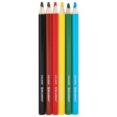 Карандаши цветные утолщенные BRAUBERG KIDS, 6 цветов, шестигранные, грифель 5 мм, натуральное дерево, 181877 Карандаши цветные утолщенные BRAUBERG KIDS, 6 цветов, шестигранные, грифель 5 мм, натуральное дерево, 181877 - фото 4