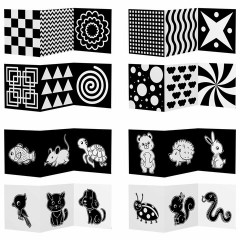 Карточки для новорожденных 6 книжек-гармошек ДЛЯ РАЗВИТИЯ ЗРЕНИЯ С ПЕЛЕНОК, ЮНЛАНДИЯ, 691023 - фото 3