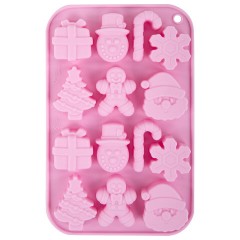 Форма для выпечки новогодняя 21х13 см "Xmas Sweets", силикон, 14 ячеек, рецепт, ЗОЛОТАЯ СКАЗКА, 592471 Форма для выпечки новогодняя 21х13 см "Xmas Sweets", силикон, 14 ячеек, рецепт, ЗОЛОТАЯ СКАЗКА, 592471 - фото 4