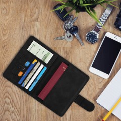 Обложка для паспорта и документов с защитой от считывания, 9 карманов, магнит, экокожа, черная, BRAUBERG, 238757 - фото 8