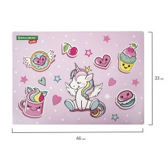 Настольное покрытие BRAUBERG KIDS, А3+, пластик, 46x33 см, "Unicorn dreams", 271730 Настольное покрытие BRAUBERG KIDS, А3+, пластик, 46x33 см, "Unicorn dreams", 271730 - фото 6