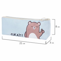 Пенал мягкий ПИФАГОР, 1 отделение, ПВХ, ассорти "Animals", 21х8х3 см, 273826 Пенал мягкий ПИФАГОР, 1 отделение, ПВХ, ассорти "Animals", 21х8х3 см, 273826 - фото 6