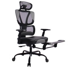 Кресло BRABIX PREMIUM "Venom GM-530", подножка, синхромеханизм, экокожа/сетка, черное/серое, 532951 Кресло BRABIX PREMIUM "Venom GM-530", подножка, синхромеханизм, экокожа/сетка, черное/серое, 532951 - фото 7