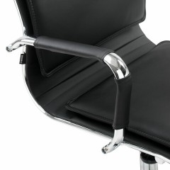 Кресло офисное BRABIX "Cube EX-523", экокожа, хром, черное, 531946 - фото 10