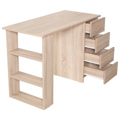 Стол письменный/компьютерный BRABIX "Scandi CD-016", 1100х500х750 мм, 4 ящика, дуб сонома, 641892, ЦБ013707-2 - фото 10
