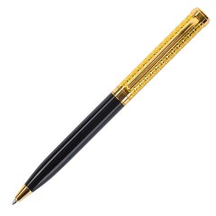 Ручка подарочная шариковая GALANT "Empire Gold", корпус черный с золотистым, золотистые детали, пишущий узел 0,7 мм, синяя, 140960 Ручка подарочная шариковая GALANT "Empire Gold", корпус черный с золотистым, золотистые детали, пишущий узел 0,7 мм, синяя, 140960 - фото 2