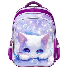Рюкзак SNOOBAG (СНУБЭГ) FLOSSY, 2 отделения, 3 кармана, "Мечтатель", объемный дизайн, 40х28х18 см, 274441 - фото 2