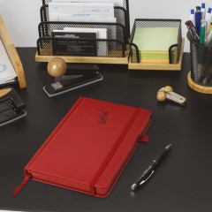 Ежедневник датированный 2026, А5, 138х213 мм, BRAUBERG "Plain", под кожу, резинка, держатель для ручки, красный, 117508 - фото 5