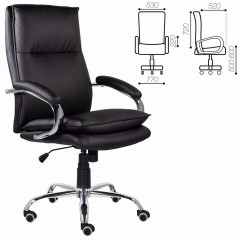 Кресло офисное BRABIX PREMIUM "Cuba EX-542", экокожа, черное, 532549 Кресло офисное BRABIX PREMIUM "Cuba EX-542", экокожа, черное, 532549 - фото 6