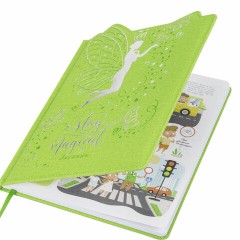 Дневник 1-4 класс 48 л., кожзам (твердая с поролоном), фигурный край, ЮНЛАНДИЯ, "Фея", 106932 - фото 2