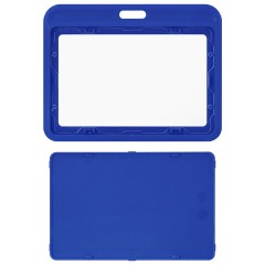 Бейдж горизонтальный (54х85 мм), синий, МАТОВАЯ ПОВЕРХНОСТЬ, BRAUBERG EXTRA, 238818 - фото 3