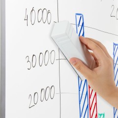 Стиратель магнитный для доски (45х145 мм) + 5 сменных салфеток, BRAUBERG "Standard", цвет белый, 238792 - фото 9