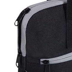 Сумка для документов STAFF DELEGATE на молнии, два кармана, полиэстер, черная/серая, 30х34х2 см, 272619 - фото 3