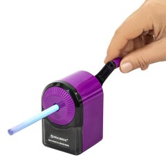 Точилка механическая BRAUBERG ULTRA для чернографитных и цветных карандашей, крепление к столу, цвет корпуса сиреневый с черным, 271341 Точилка механическая BRAUBERG ULTRA для чернографитных и цветных карандашей, крепление к столу, цвет корпуса сиреневый с черным, 271341 - фото 6