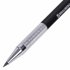 Карандаш механический цанговый 2 мм + грифели HB 12 штук на блистере, BRAUBERG "METALLIC-X 20", металлические детали, 181967 Карандаш механический цанговый 2 мм + грифели HB 12 штук на блистере, BRAUBERG "METALLIC-X 20", металлические детали, 181967 - фото 5