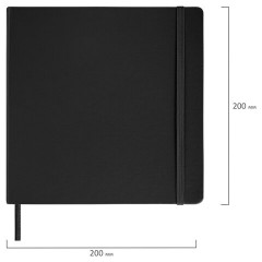 Скетчбук, слоновая кость 140 г/м2 200х200 мм, 80 л., КОЖЗАМ, резинка, BRAUBERG ART CLASSIC, черный, 113196 Скетчбук, слоновая кость 140 г/м2 200х200 мм, 80 л., КОЖЗАМ, резинка, BRAUBERG ART CLASSIC, черный, 113196 - фото 6
