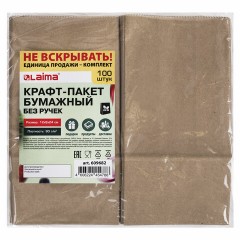 Крафт-пакет бумажный 12х8х24 см, КОМПЛЕКТ 100 шт., плотность 90 г/м2, LAIMA ECO CRAFT, 609682 Крафт-пакет бумажный 12х8х24 см, КОМПЛЕКТ 100 шт., плотность 90 г/м2, LAIMA ECO CRAFT, 609682 - фото 7