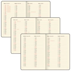 Ежедневник датированный 2026, БОЛЬШОЙ ФОРМАТ 210х297 мм, А4, BRAUBERG "Comodo", под кожу, синий, 117243 - фото 8
