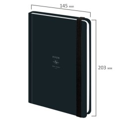 Ежедневник датированный 2026 с резинкой 145х203 мм, А5, BRAUBERG, твердый, "Пульс", 117341 - фото 2