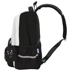 Рюкзак SNOOBAG (СНУБЭГ) PROACTIVE с кошельком, 2 отделения, "Позитив", черно-белый, 40х29х17 см, 274447 - фото 3