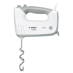 Миксер BOSCH MFQ 36480, 450 Вт, 5 скоростей, 6 насадок, стакан, белый, MFQ36480 - фото 3