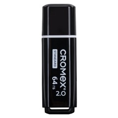 Флеш-диск 64 GB, CROMEX (КРОМЕКС) Standard USB 2.0, черный, 514160 - фото 2