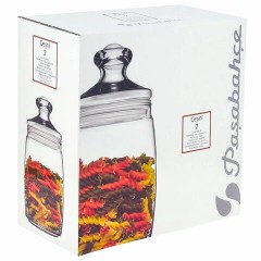 Банка для сыпучих продуктов, с крышкой, КОМПЛЕКТ 2 штуки, 1100 мл, стекло, PASABAHCE "ЧЕШНИ", фирменная подарочная упаковка, 97425 - фото 7