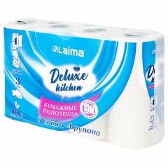 Полотенца бумажные 3-х слойные, 4 рулона по 11 м (отрыв 1/2 листа), LAIMA Deluxe, 100% целлюлоза, 115400 Полотенца бумажные 3-х слойные, 4 рулона по 11 м (отрыв 1/2 листа), LAIMA Deluxe, 100% целлюлоза, 115400 - фото 9