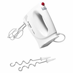 Миксер BOSCH MFQ3010, 300 Вт, 2 скорости, 2 венчика, 2 крюка для теста, белый Миксер BOSCH MFQ3010, 300 Вт, 2 скорости, 2 венчика, 2 крюка для теста, белый - фото 2